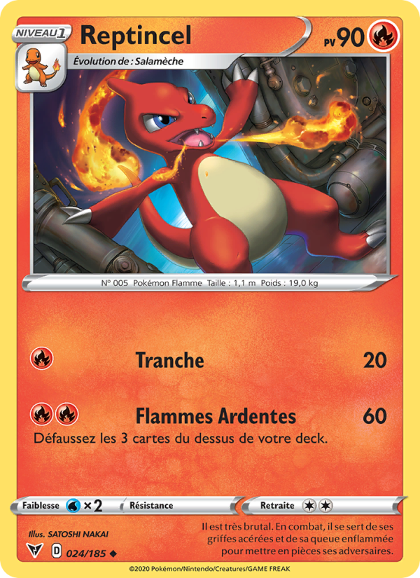 Reptincel 24 — Vivid Voltage (French Pokémon TCG card)