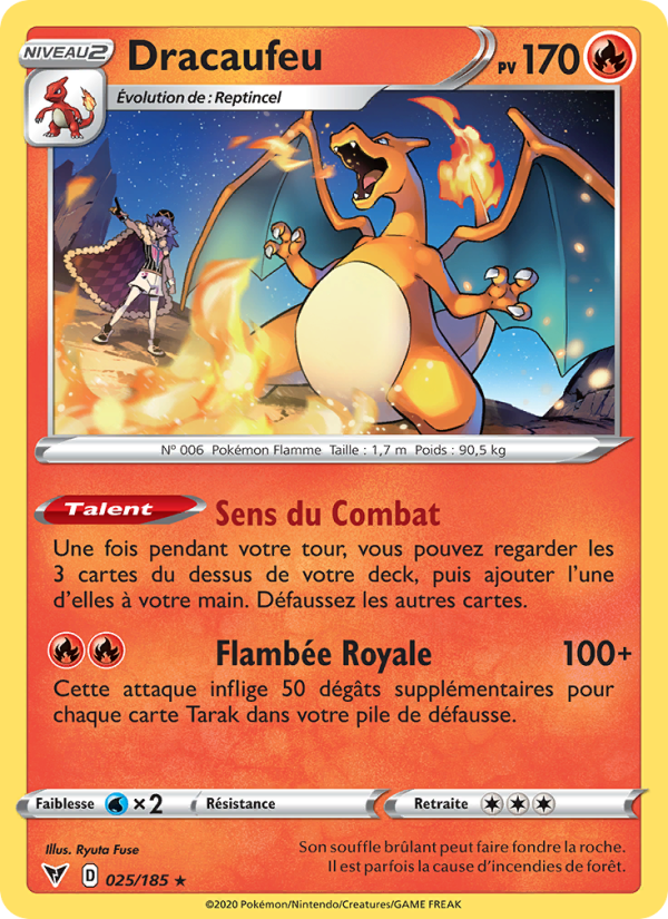 Dracaufeu 25 — Vivid Voltage (French Pokémon TCG card)