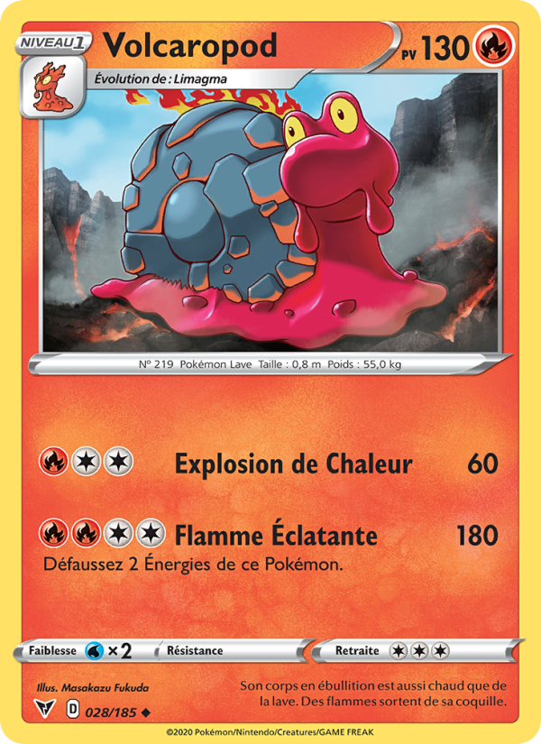 Volcaropod 28 — Vivid Voltage (French Pokémon TCG card)