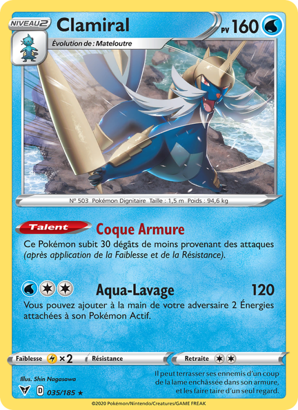 Clamiral 35 — Vivid Voltage (French Pokémon TCG card)