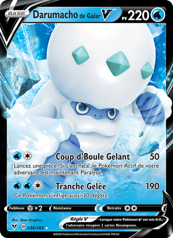 Darumacho de Galar V 36 — Vivid Voltage (French Pokémon TCG card)
