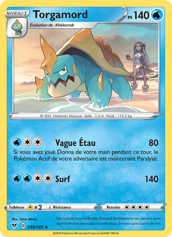 Torgamord 39 — Vivid Voltage (French Pokémon TCG card)