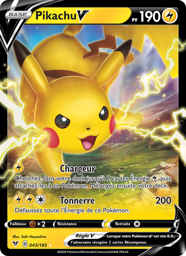 Pikachu V 43 — Vivid Voltage (French Pokémon TCG card)