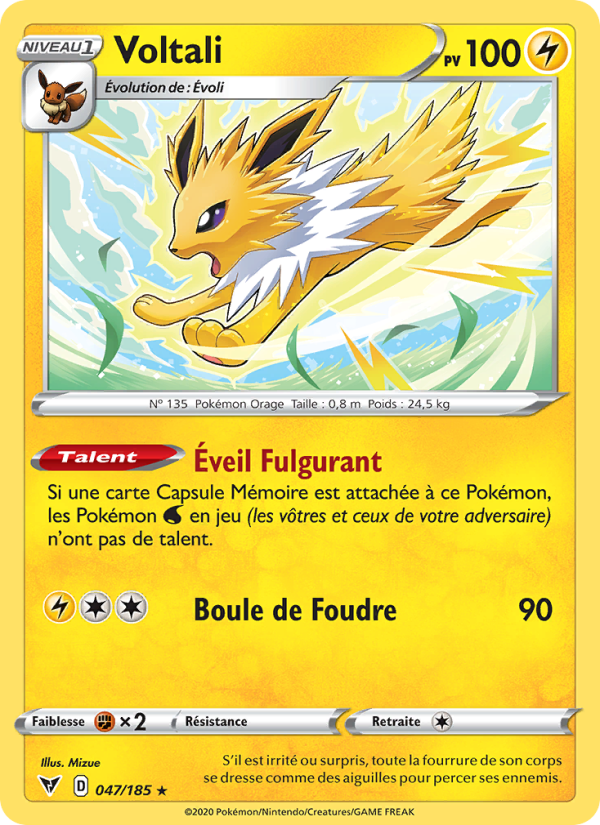 Voltali 47 — Vivid Voltage (French Pokémon TCG card)