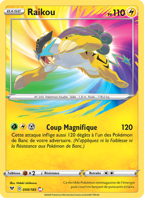 Raikou 50 — Vivid Voltage (French Pokémon TCG card)