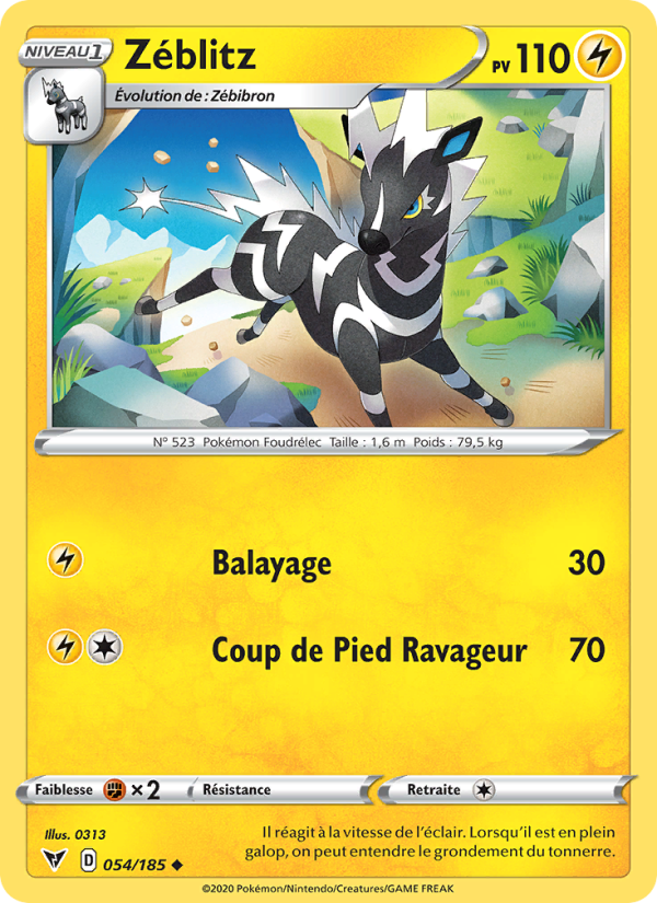 Zéblitz 54 — Vivid Voltage (French Pokémon TCG card)