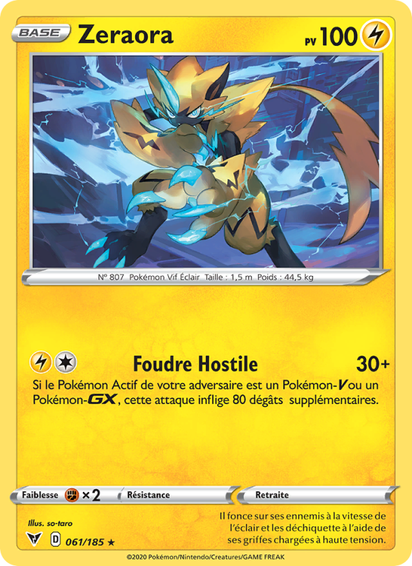 Zeraora 61 — Vivid Voltage (French Pokémon TCG card)