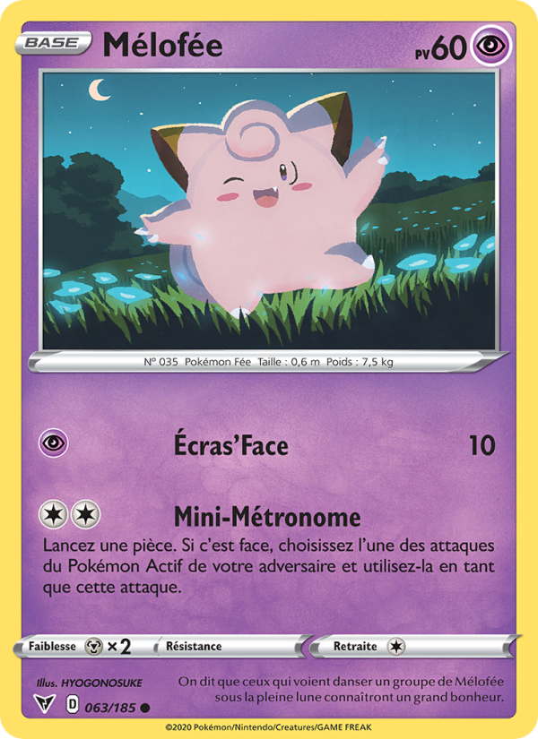 Mélofée 63 — Vivid Voltage (French Pokémon TCG card)