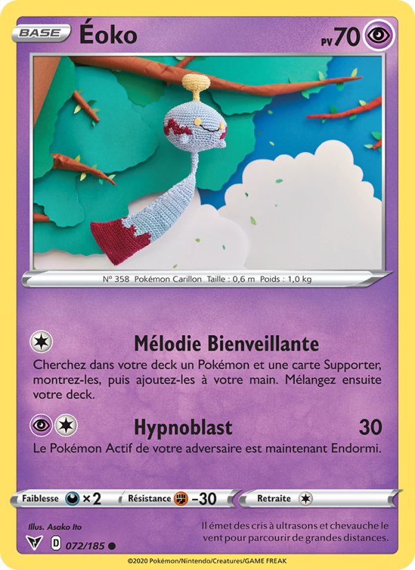 Éoko 72 — Vivid Voltage (French Pokémon TCG card)