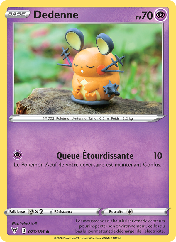 Dedenne 77 — Vivid Voltage (French Pokémon TCG card)