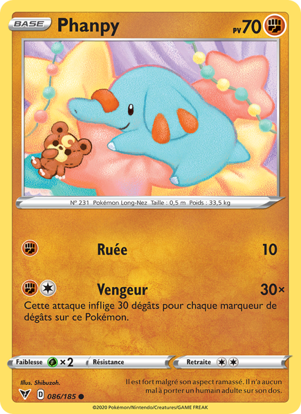 Phanpy 86 — Vivid Voltage (French Pokémon TCG card)