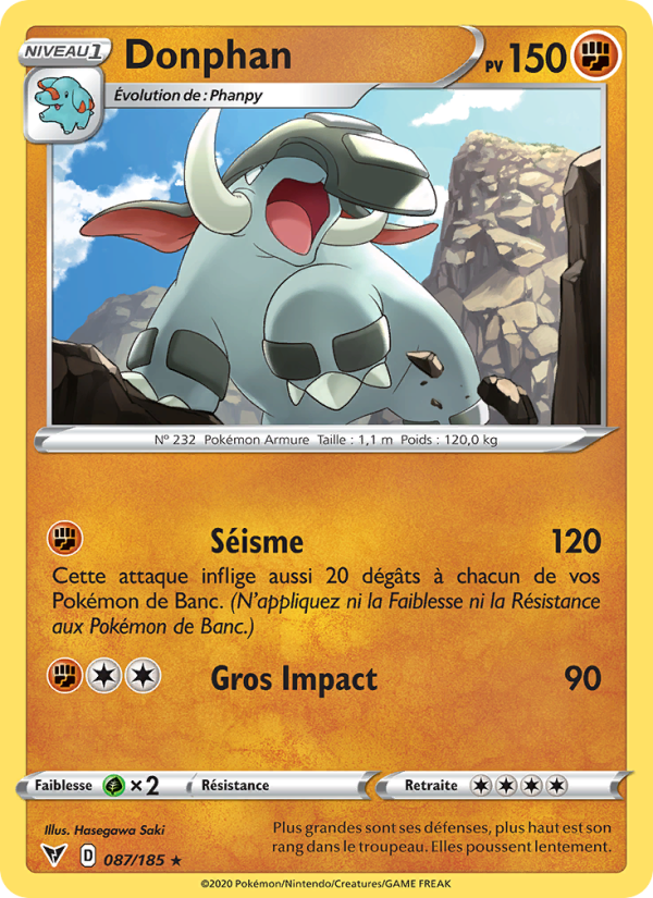 Donphan 87 — Vivid Voltage (French Pokémon TCG card)