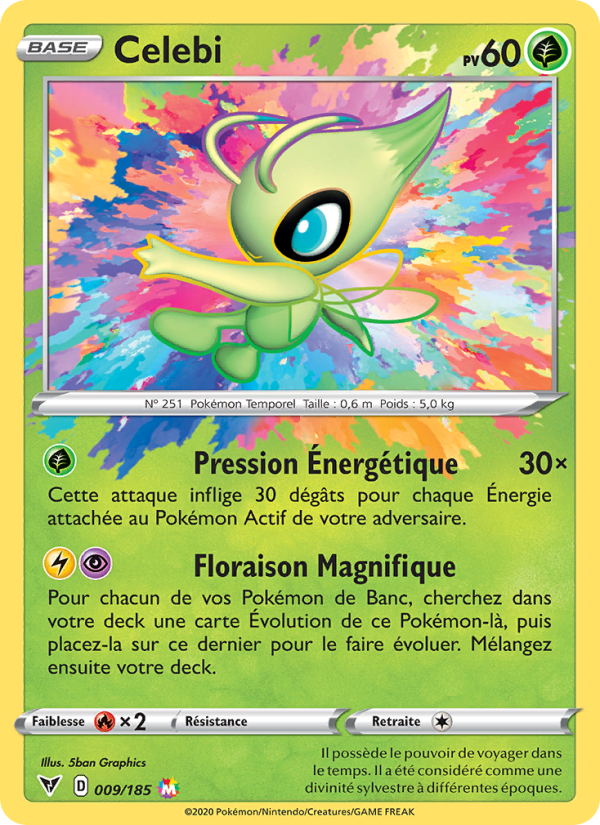 Celebi 9 — Vivid Voltage (French Pokémon TCG card)