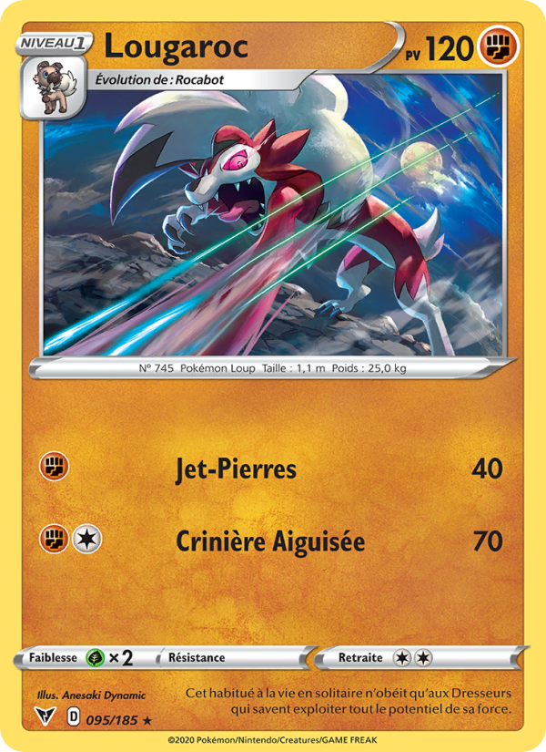 Lougaroc 95 — Vivid Voltage (French Pokémon TCG card)