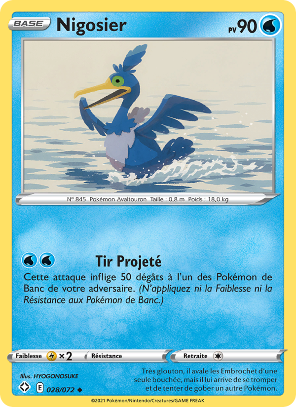 Nigosier 28 — Glänzendes Schicksal (French Pokémon TCG card)