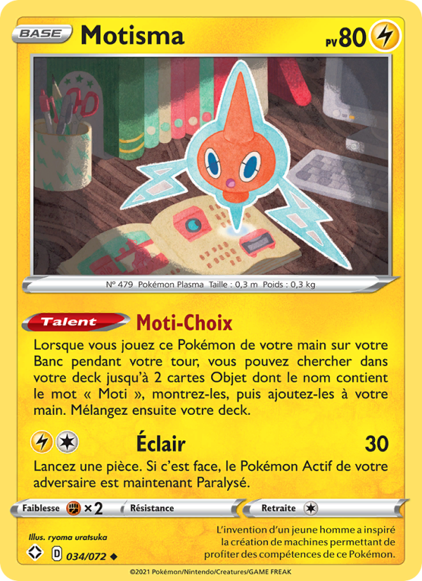 Motisma 34 — Glänzendes Schicksal (French Pokémon TCG card)