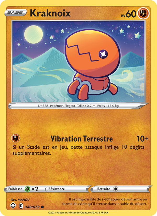 Kraknoix 40 — Glänzendes Schicksal (French Pokémon TCG card)