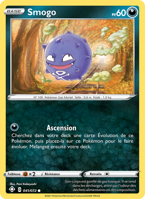 Smogo 41 — Glänzendes Schicksal (French Pokémon TCG card)