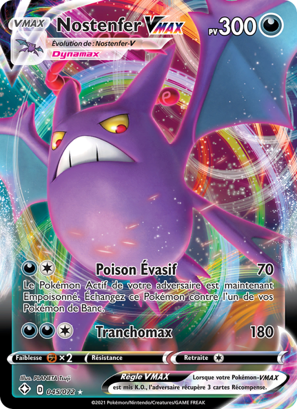 Nostenfer VMAX 45 — Glänzendes Schicksal (French Pokémon TCG card)
