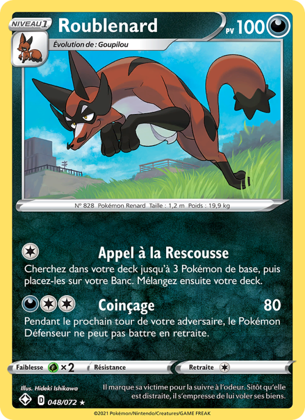 Roublenard 48 — Glänzendes Schicksal (French Pokémon TCG card)