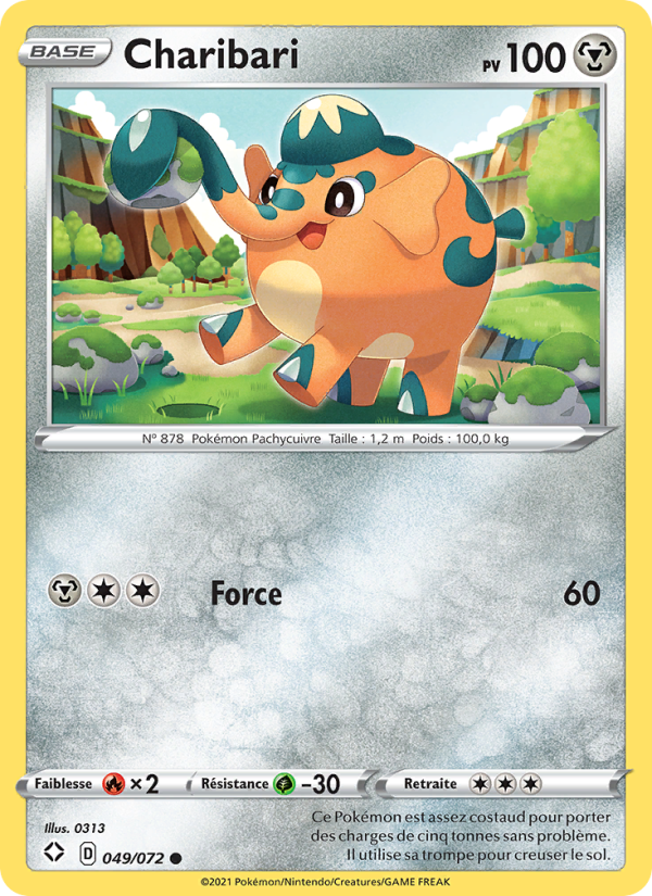 Charibari 49 — Glänzendes Schicksal (French Pokémon TCG card)
