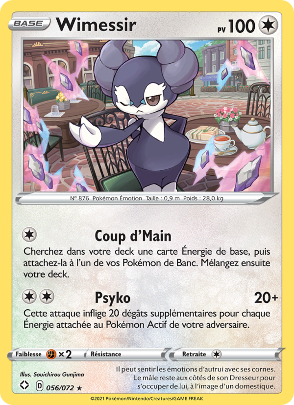 Wimessir 56 — Glänzendes Schicksal (French Pokémon TCG card)