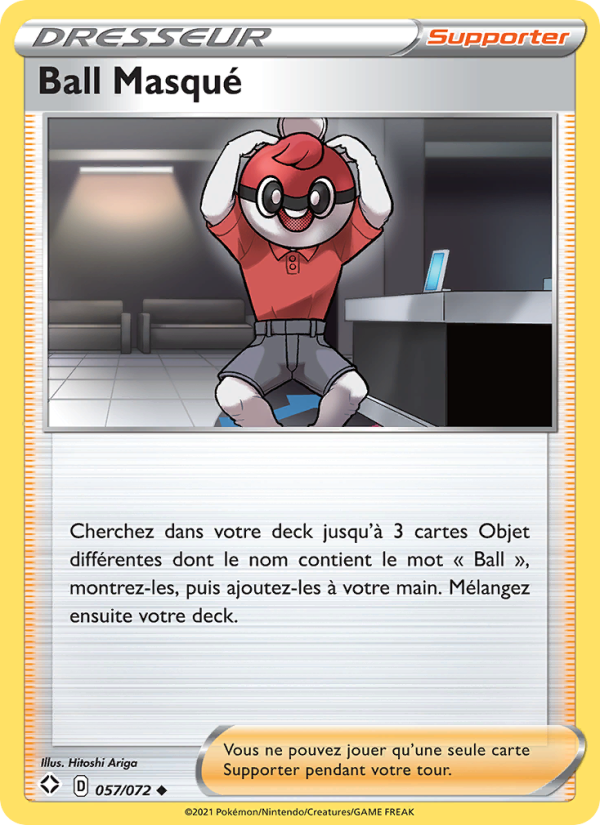 Ball Masqué 57 — Glänzendes Schicksal (French Pokémon TCG card)