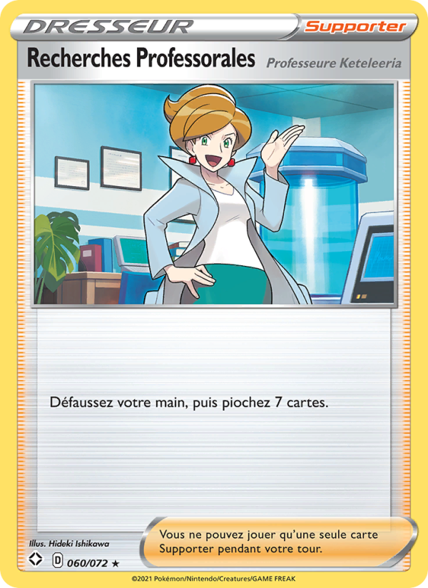 Recherches Professorales (Professeure Keteleeria) 60 — Glänzendes Schicksal (French Pokémon TCG card)