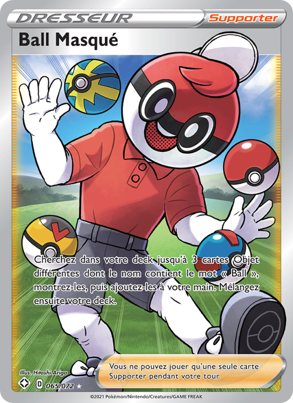 Ball Masqué 65 — Glänzendes Schicksal (French Pokémon TCG card)