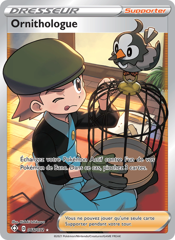 Ornithologue 66 — Glänzendes Schicksal (French Pokémon TCG card)