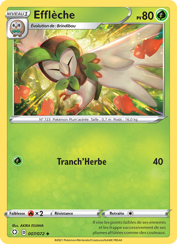 Efflèche 7 — Glänzendes Schicksal (French Pokémon TCG card)