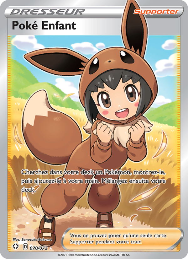 Poké Enfant 70 — Glänzendes Schicksal (French Pokémon TCG card)