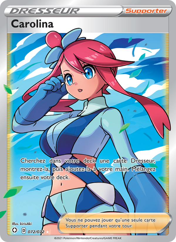 Carolina 72 — Glänzendes Schicksal (French Pokémon TCG card)