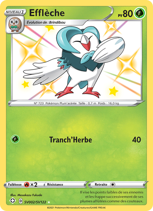 Efflèche SV002 — Glänzendes Schicksal (French Pokémon TCG card)