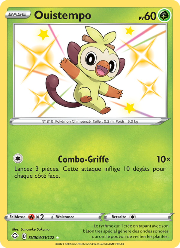 Ouistempo SV004 — Glänzendes Schicksal (French Pokémon TCG card)