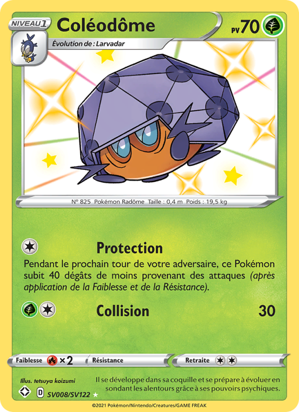Coléodôme SV008 — Glänzendes Schicksal (French Pokémon TCG card)