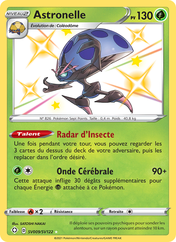 Astronelle SV009 — Glänzendes Schicksal (French Pokémon TCG card)