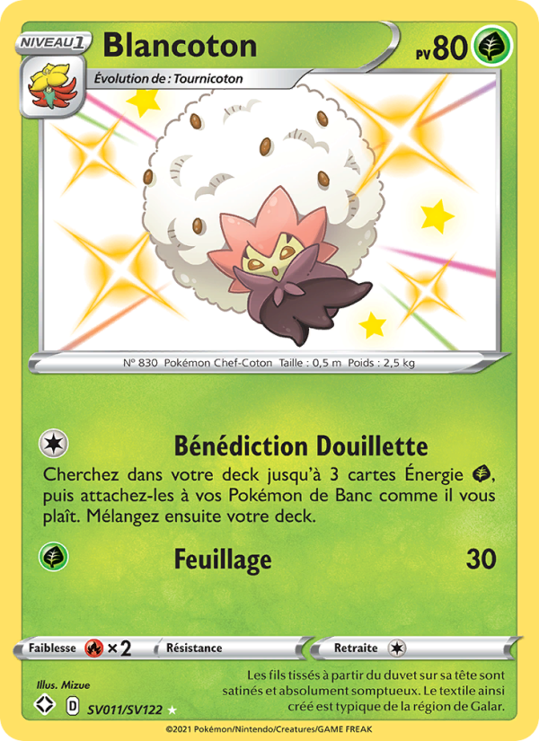 Blancoton SV011 — Glänzendes Schicksal (French Pokémon TCG card)