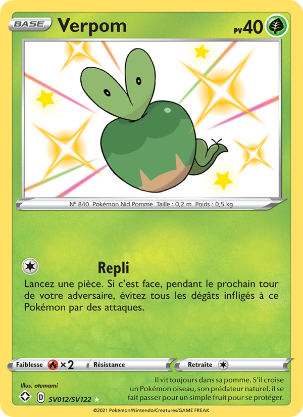 Verpom SV012 — Glänzendes Schicksal (French Pokémon TCG card)