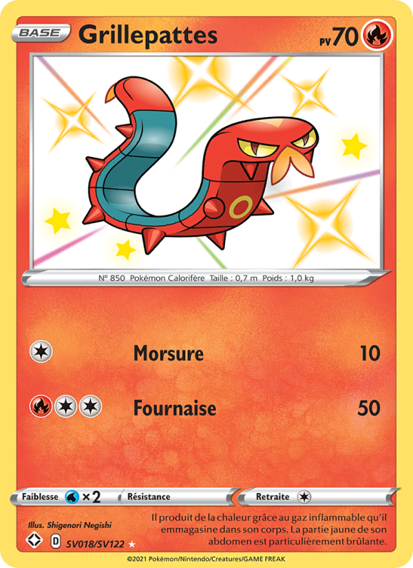 Grillepattes SV018 — Glänzendes Schicksal (French Pokémon TCG card)