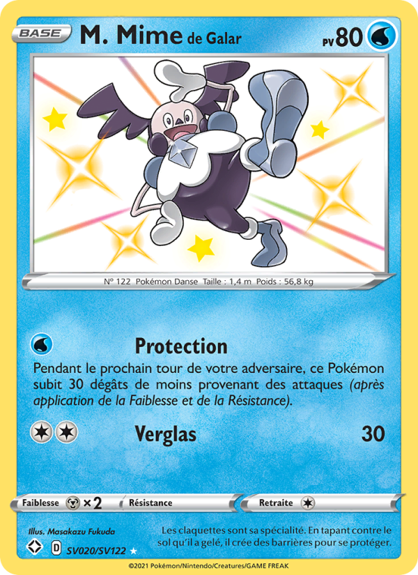 M. Mime de Galar SV020 — Glänzendes Schicksal (French Pokémon TCG card)