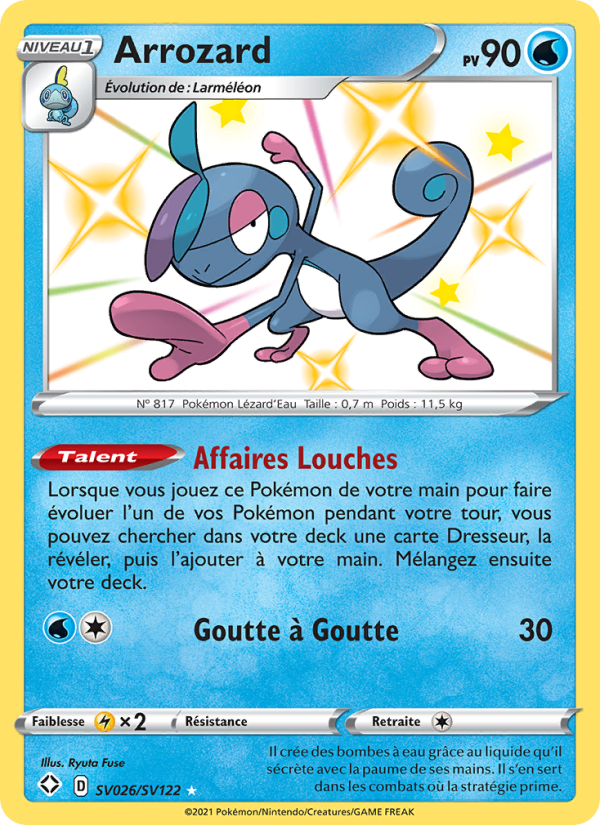 Arrozard SV026 — Glänzendes Schicksal (French Pokémon TCG card)