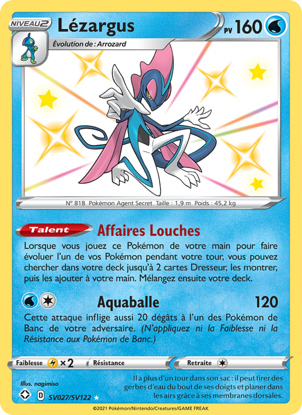 Lézargus SV027 — Glänzendes Schicksal (French Pokémon TCG card)