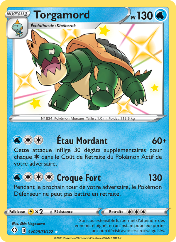 Torgamord SV029 — Glänzendes Schicksal (French Pokémon TCG card)