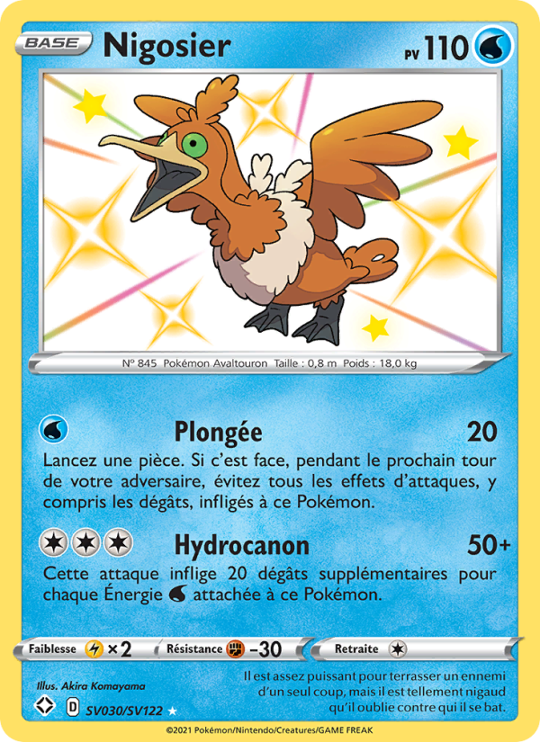 Nigosier SV030 — Glänzendes Schicksal (French Pokémon TCG card)