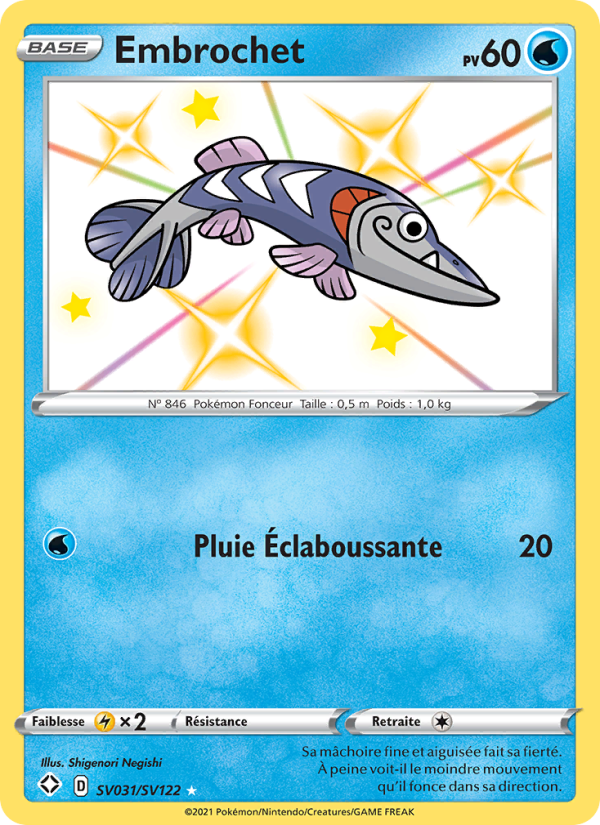 Embrochet SV031 — Glänzendes Schicksal (French Pokémon TCG card)