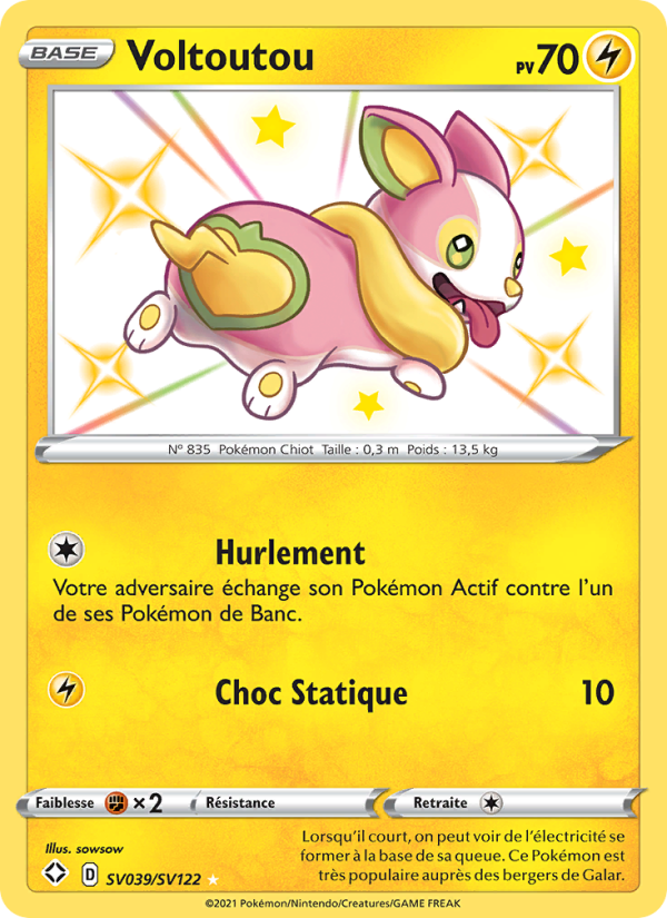 Voltoutou SV039 — Glänzendes Schicksal (French Pokémon TCG card)