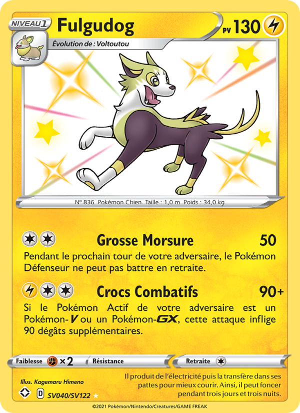 Fulgudog SV040 — Glänzendes Schicksal (French Pokémon TCG card)
