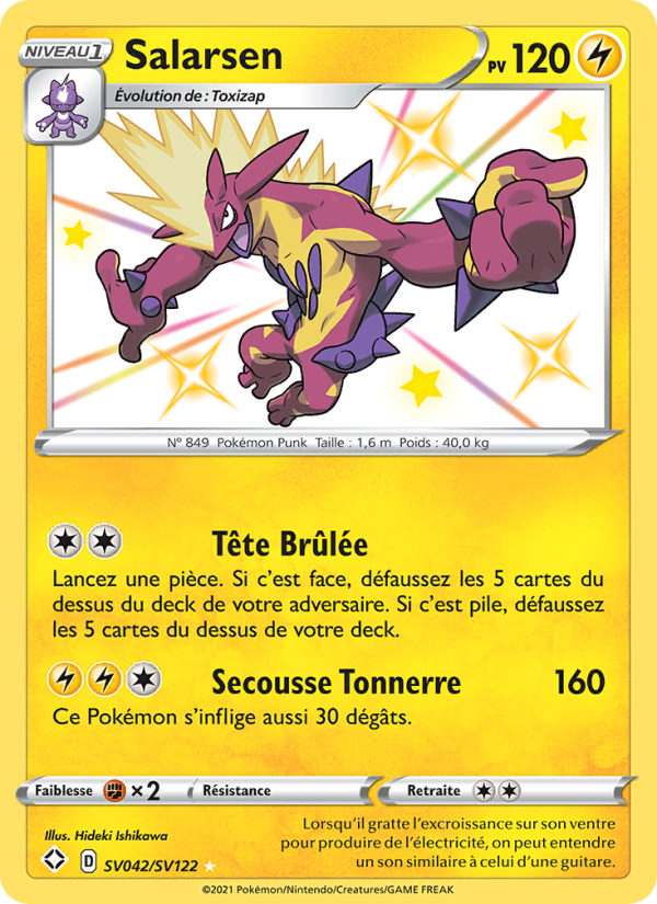Salarsen SV042 — Glänzendes Schicksal (French Pokémon TCG card)