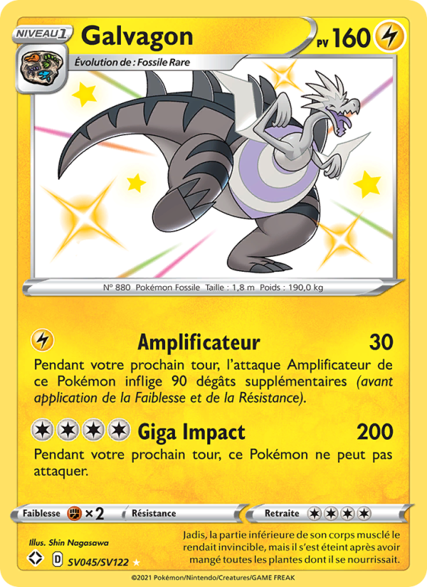 Galvagon SV045 — Glänzendes Schicksal (French Pokémon TCG card)